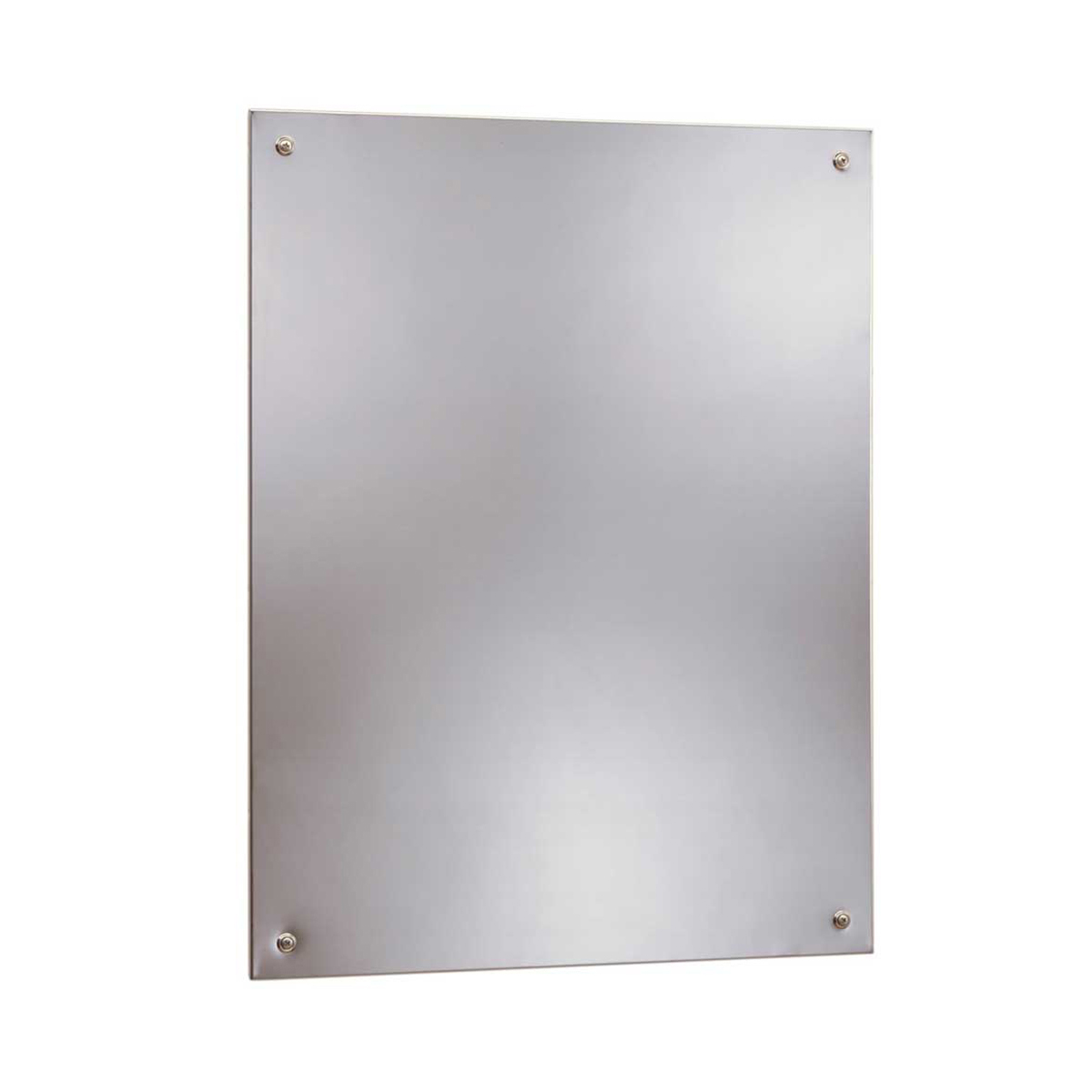 Bobrick B-1556 2436 Frameless Polished Stainless Steel Mirror (24