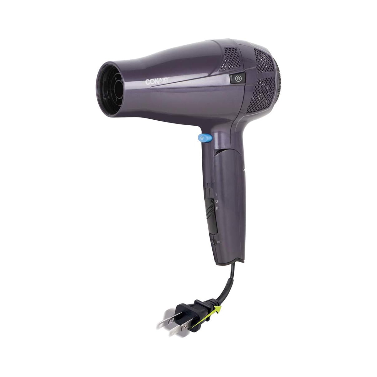 Folding hair shop dryer retractable cord