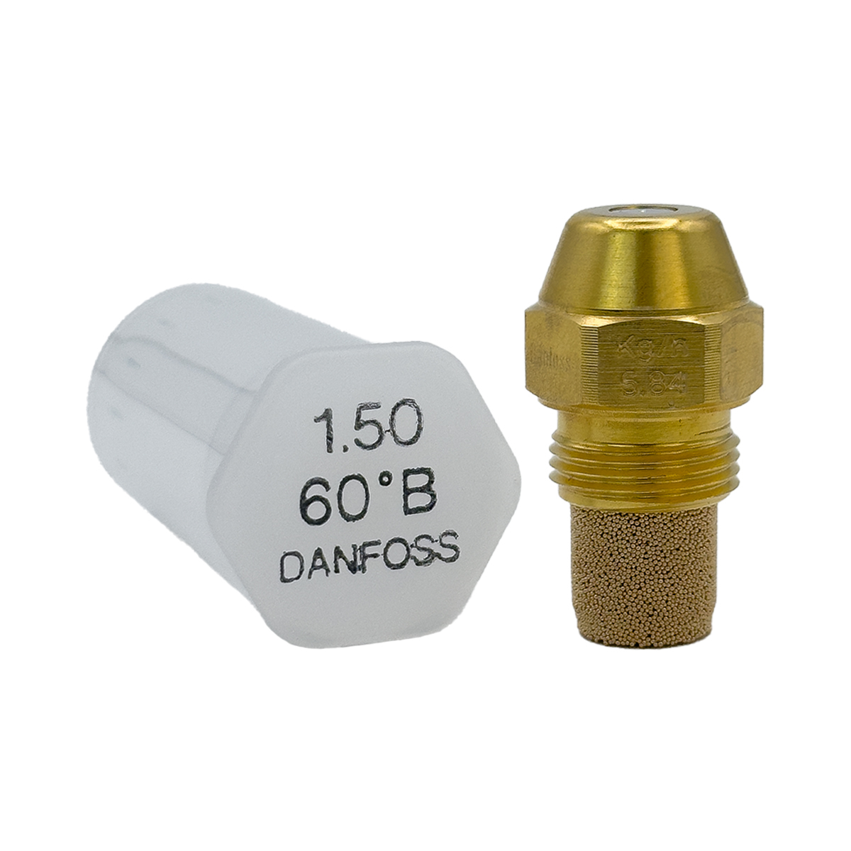 Danfoss 030B0111 Brass Fuel Oil Nozzle (60°, Semi Solid)