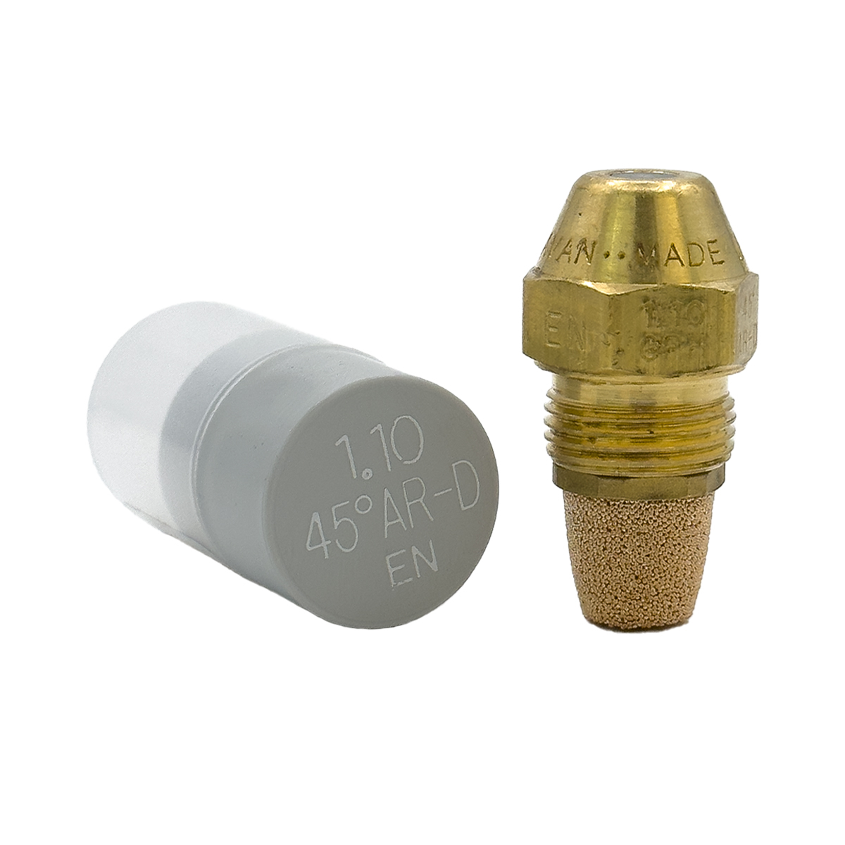 Delavan AR-D Brass Fuel Oil Nozzle (45°, Solid)